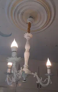 لوستر سفید لوستر اتاق خواب