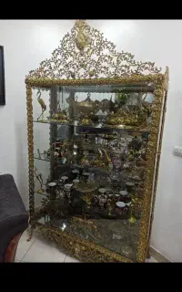 فروش.خریدار برنز برنجی بوفه ساعت لوستر آینه شمدون