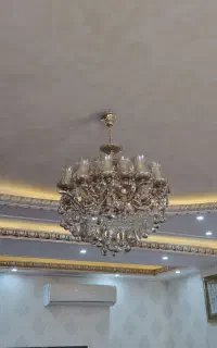 لوستر ۱۵ شاخه برنجی