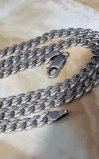 زنجیر نقره کارتیه ایتالیایی