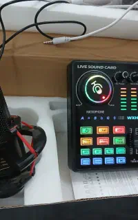 میکروفون وکارت صدای کندانسراصلی،نصف قیمت نو