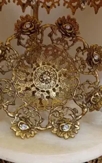 میز دکوری برنزی