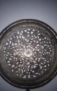 سینی مسی دیوارکوب قدیمی
