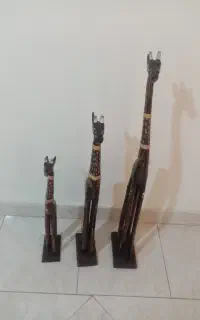 زرافه چوبی سه تایی