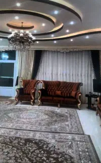 پرده حریر ومخمل کالیفرنیا همراه باکتیبه