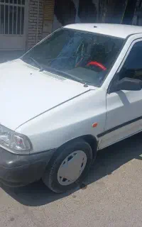 پراید۸۶سفید دوگانه فابریک یروجن
