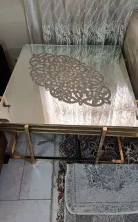جلو مبلی استیل  بهمراه ۳ عدد عسلی