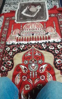 جانمازی ۵ دست مخمل وترمه وفرشی