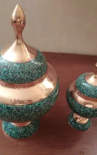 2عدد شکلات خوری دکوری طرح فیروزه کاری