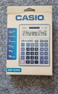ماشین حساب کاسیو مدل DM 1600B