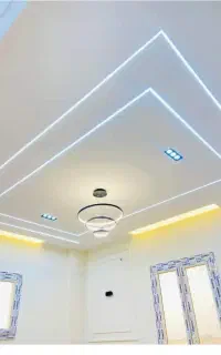 اجرای کناف تایل پی وی سی ترمو وال سقف کشسان