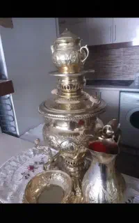 سماور برنجی 6 لیتری