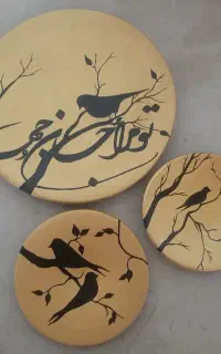 نقاشی روی بوم و سفال و دیوار کوبهای  سفالی