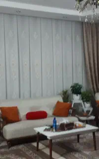 پرده هال و پذیرایی جنس حریر درجه ۱ طرح دار نوی نو