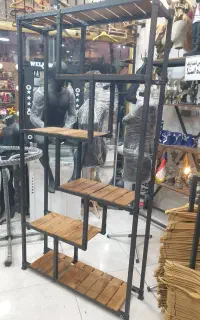 چالدار  رخت اویز دار چوب لباسی پیشخوان قفسه