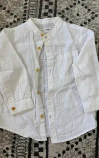 بلوز لینن زارا یقه دیپلمات