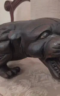 مجسمه  دکوری چوبی جگوار.اندونزی تایلندی