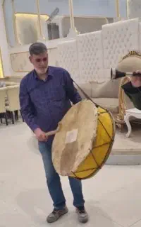 ساز دهل برای اجرای مراسمات عروسی در استان همدان