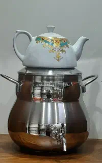 کتری قوری استیل شیر دار