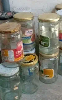 ۳۰ عدد شیشه بزرگ و کوچیک برای خیار شور و ترشی