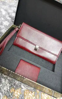 کیف و جا کارتی ست چرمی اکبند