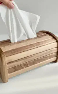 باکس دستمال کاغذی تمام چوب با چوب جنگلی فوق مقاوم