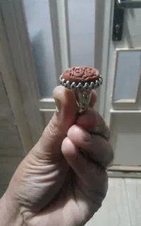فیروزه رکاب قدیمی و انگشتر دلربا خط قرانی