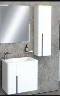 روشویی کابین دار دیواری چینی گاتریا
