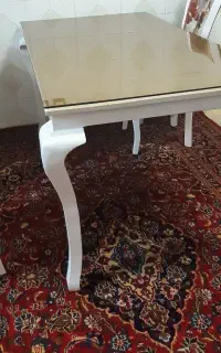 میز غذاخوری ۶ نفره سفید