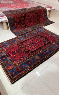 جفت قالیچه زنجان گیاهی درحدنو