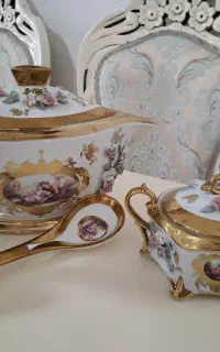 شکلات خوری و سوپینگ بزرگ و ملاقه گل برجسته