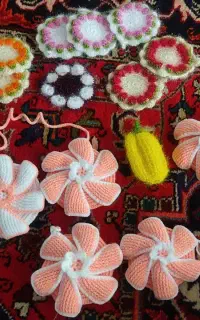 دستگیره دوتایی و تکی بافتنی و انواع بافتنی