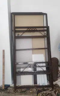 تخت خواب دو طبقه آهنی دست ساز