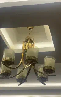 یک‌ جفت لوستر شش شعله