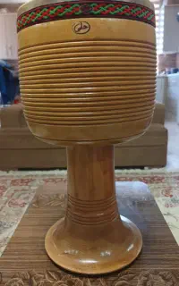 تنبک چوبی حلمی باپوست شتر