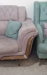 مبل هفت نفره چستر رنگ طوسی فیلی