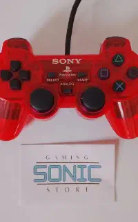 کنترلر / دسته Crystal Red کمیاب PS1 و PS2 سونی