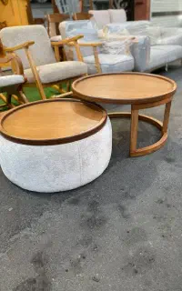 جلو مبل عسلی گرد مدل پاف