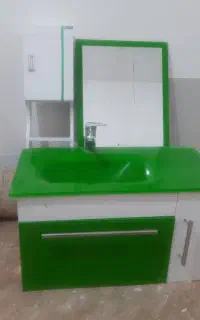 روشویی شیشه خارجی با شیرالات