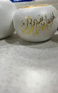 گلدان دکور ظرف هر کدام ۸۰تومان جا شمعی ۱۵۰ تومان