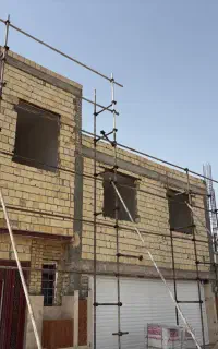 داربست فلزی در روستاهای تفت