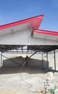اجرای سقف شیروانی و آلاچیق وسوله