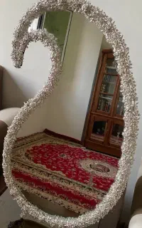 آینه شمعدان اب نقره