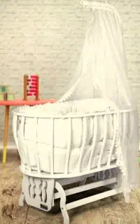 گهواره و تخت کنار مادر شل چوب برند آنجل لند