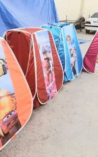 چادر بازی کودک بچه نوجوان مسافرتی تفریحی سفری