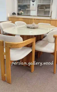 میز ناهارخوری رویال و صندلی پخش سراسری با گارانتی