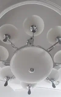 لوستر ۸ شاخه استیل