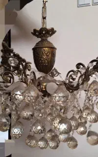 لوستر برنجی ۸ شاخه