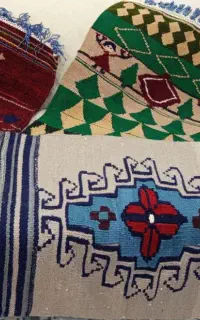 انواع پرده پادری و گلیم سنتی