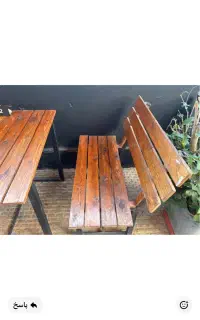 میز وصندلی چوبی